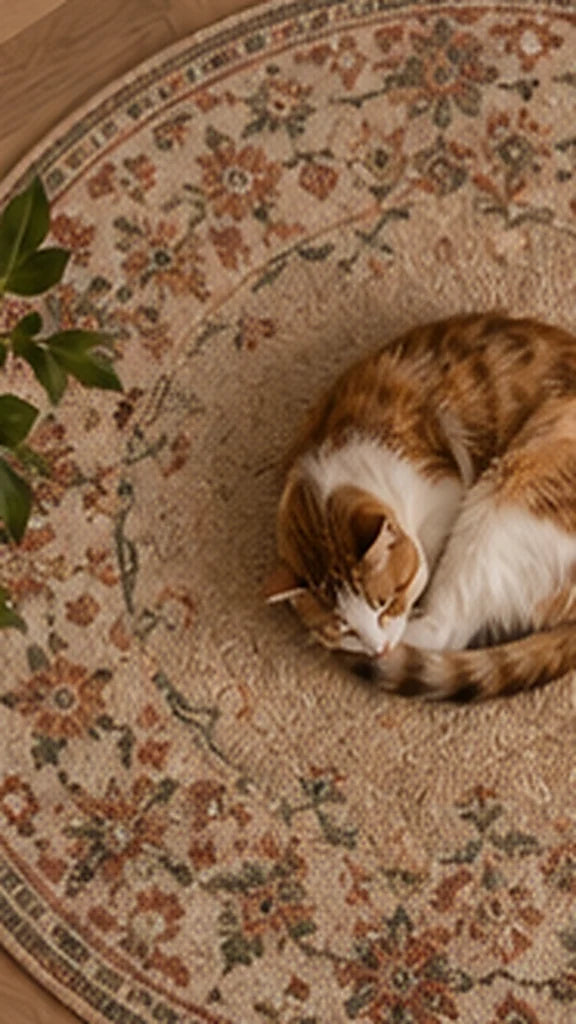 With a cat